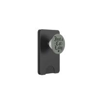 Just A Cat Lady Gótico Amante de los Gatos Felino Humor Cita PopSockets PopWallet para MagSafe