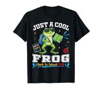 Just A Cool Frog Back To School 2026 Diversión de Aprendizaje para Estudiantes Camiseta