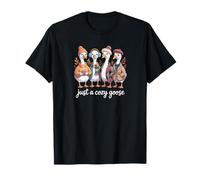 Just a Cozy Goose Funny Autumn Cozy Vibes Camiseta