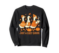 Just A Cozy Goose Halloween Tonto Divertido Sudadera