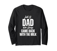 Just A Dad Who Always Came Back Funny Father's Day Manga Larga