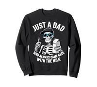 Just a Dad Who Always Came Back Skeleton Día del Padre Papá Sudadera