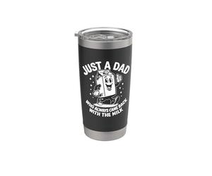Just a Dad Who Always Came Back with The Milk, diseño de padre Vaso térmico de acero inoxidable de doble pared