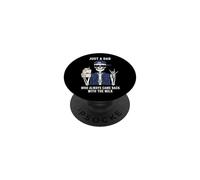 Just a Dad Who Always Came Back with The Milk Father's Day PopSockets PopGrip Adhesivo