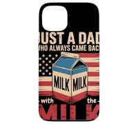 Just A Dad Who Always Came Back with The Milk Humor Paterno Carcasa para iPhone 13