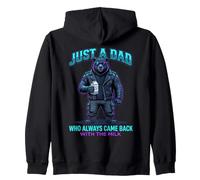 Just A Dad Who Always Came Back with The Milk Sudadera con Capucha