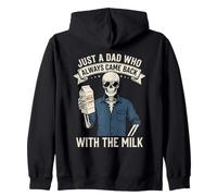 Just A Dad Who Always Came Back with The Milk Sudadera con Capucha