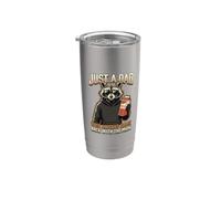 Just A Dad Who Always Came Back With The Milk Vaso térmico de acero inoxidable de doble pared
