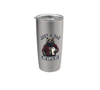 Just A Dad Who Always Came Back With The Milk Vaso térmico de acero inoxidable de doble pared