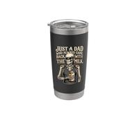 Just A Dad Who Always Came Back With The Milk Vaso térmico de acero inoxidable de doble pared