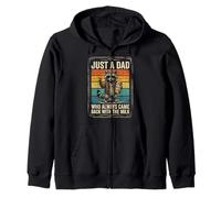 Just A Dad Who Came Back with The Milk Funny Raccoon Sudadera con Capucha