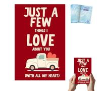 Just a Few Things I Love About You - Libro de regalo en blanco, libro de relleno romántico para parejas, instrucciones guiadas con un diario de memoria espacial fotográfico, regalo de aniversario y
