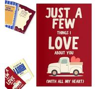 Just A Few Things I Love About You - Libro de regalo en blanco, libro de relleno romántico para parejas, indicaciones guiadas con un diario de memoria espacial con fotos, diario de recuerdos de amor
