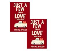 Just a Few Things I Love About You - Libro de regalo en blanco, libro de relleno romántico para parejas, instrucciones guiadas con un diario de memoria espacial con fotos, regalo de aniversario y día