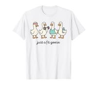 Just a Fitness Goose Funny Fitness Goose Workout Goose Gym Camiseta