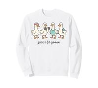 Just a Fitness Goose Funny Fitness Goose Workout Goose Gym Sudadera