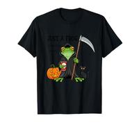 Just a Frog Doing Grim Things - Rana de Halloween - Rana Divertida Camiseta