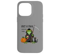 Just a Frog Doing Grim Things - Rana de Halloween - Rana Divertida Carcasa para iPhone 14 Pro MAX