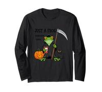 Just a Frog Doing Grim Things - Rana de Halloween - Rana Divertida Manga Larga