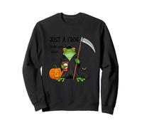 Just a Frog Doing Grim Things - Rana de Halloween - Rana Divertida Sudadera