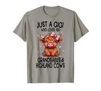 Just a Gigi Loves Her Grandbabies & Highland Cows Gráfico Camiseta