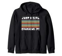 Just A Girl Crushing It, Crushing It, Mujeres Solo Una Chica Sudadera con Capucha