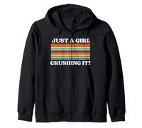 Just A Girl Crushing It, Crushing It, Mujeres Solo Una Chica Sudadera con Capucha
