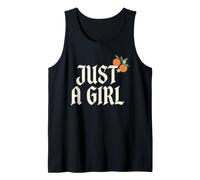 Just A Girl Gothic Typography Design Camiseta sin Mangas