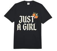 Just A Girl Gothic Typography Design Comfort Colors Adult Heavyweight T-Shirt