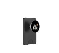 Just A Girl Gothic Typography Design PopSockets PopWallet para MagSafe