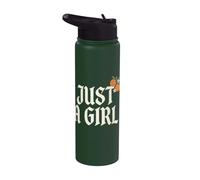 Just A Girl Gothic Typography Design Stainless Steel Insulated Water Bottle