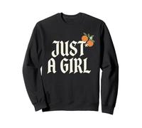 Just A Girl Gothic Typography Design Sudadera