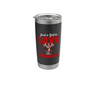 Just A Girl In Love Fireman Firefighter Proud Firefighters Vaso térmico de acero inoxidable de doble pared