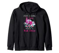 Just A Girl In Love with A Truck Driver Partner Sudadera con Capucha