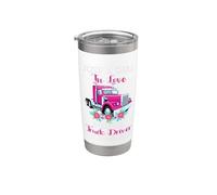 Just A Girl In Love With A Truck Driver Partner Vaso térmico de acero inoxidable de doble pared