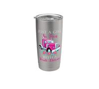 Just A Girl In Love With A Truck Driver Partner Vaso térmico de acero inoxidable de doble pared
