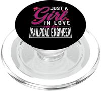 Just a Girl in Love with Her Railroad Engineer PopSockets PopGrip para MagSafe