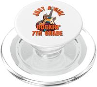 Just A Girl Rocking 7mo Grado, Grado 7 Arte Escolar para Niñas PopSockets PopGrip para MagSafe