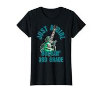 Just A Girl Rocking - Mercancía escolar de tercer grado, grado 3 Camiseta