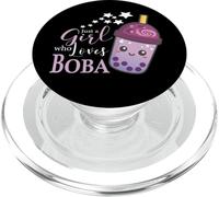 Just A Girl Who Love Boba Tea Boba Milk Tea Bubble Tea PopSockets PopGrip para MagSafe
