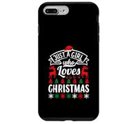 Just A Girl Who Love Christmas Funny Xmas Family Carcasa para iPhone 7 Plus/8 Plus