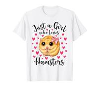 Just a Girl Who Love Hamsters Cute Innocent Hamster Mom Camiseta