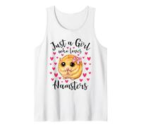 Just a Girl Who Love Hamsters Cute Innocent Hamster Mom Camiseta sin Mangas