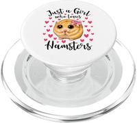 Just a Girl Who Love Hamsters Cute Innocent Hamster Mom PopSockets PopGrip para MagSafe