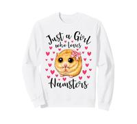 Just a Girl Who Love Hamsters Cute Innocent Hamster Mom Sudadera