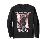 Just A Girl Who Love Ninjas Cool Ninja Chica Ninja Amante Manga Larga