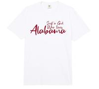 Just A Girl Who Loves Alabama Comfort Colors Adult Heavyweight T-Shirt