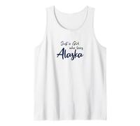 Just a Girl Who Loves Alaska Cute Alaska Girl Camiseta sin Mangas