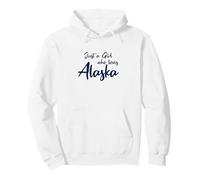 Just a Girl Who Loves Alaska Cute Alaska Girl Sudadera con Capucha