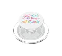 Just A Girl Who Loves All Animals Cute Animal Lover PopSockets PopGrip para MagSafe